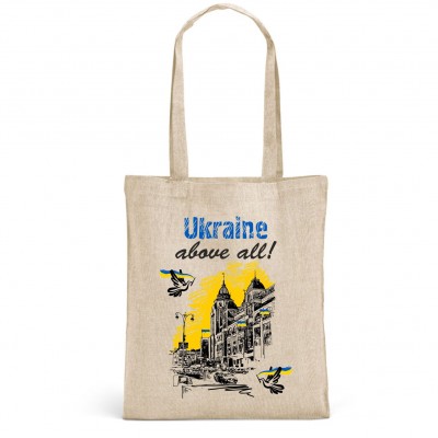 Сумка шоппер Ukraine above all RYNEK 12539-01